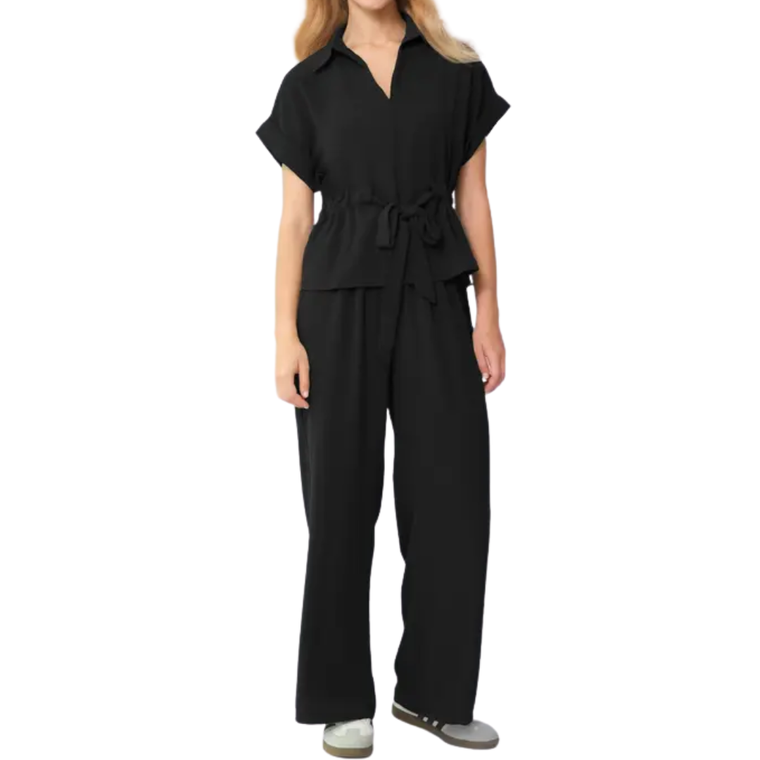 Nelle™ | Relaxte collared wide-leg co-ord