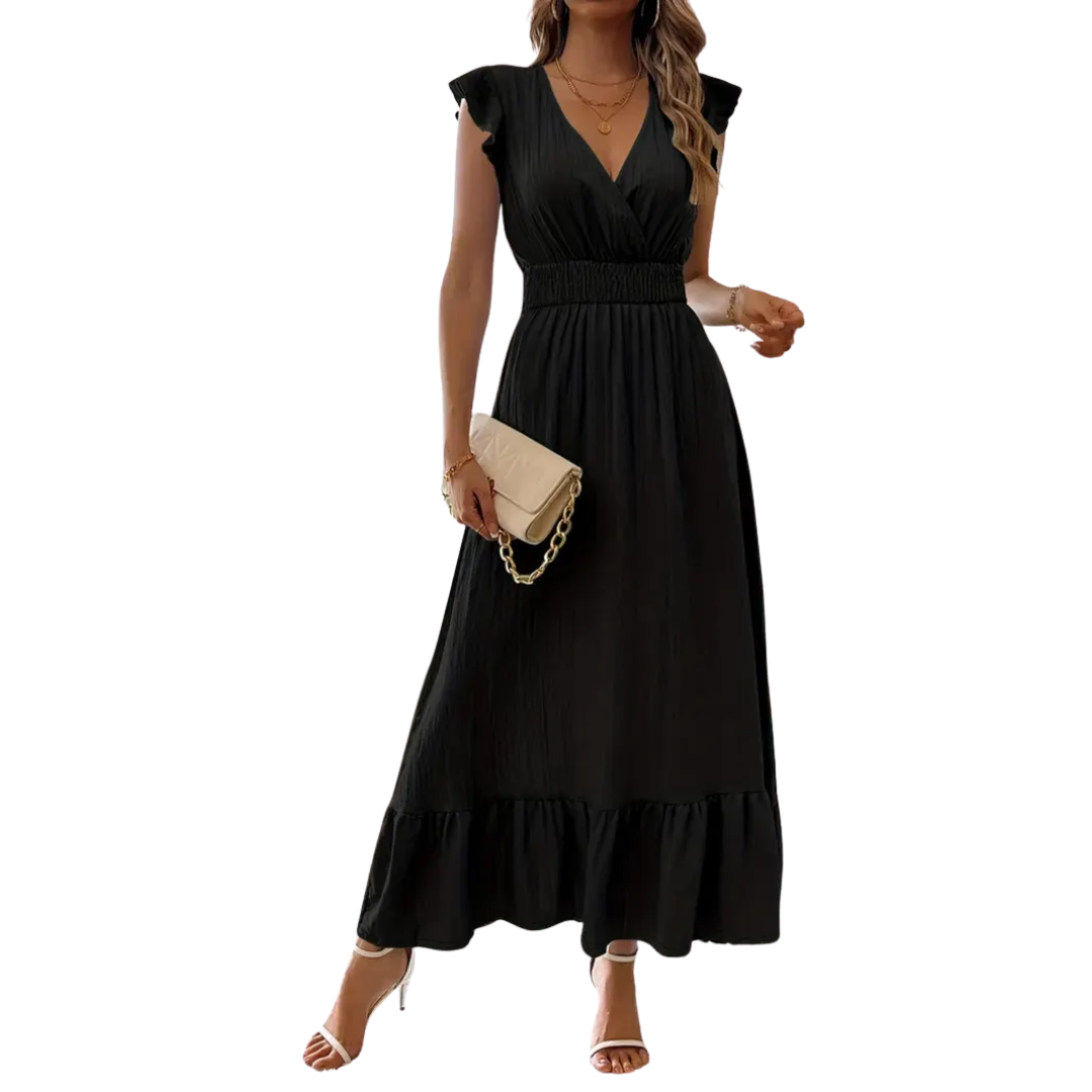 Velara™ | Shirred V-hals zomerjurk