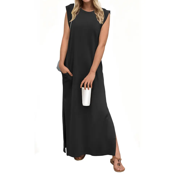 Lydia™ | Breezy split pocket maxi jurk
