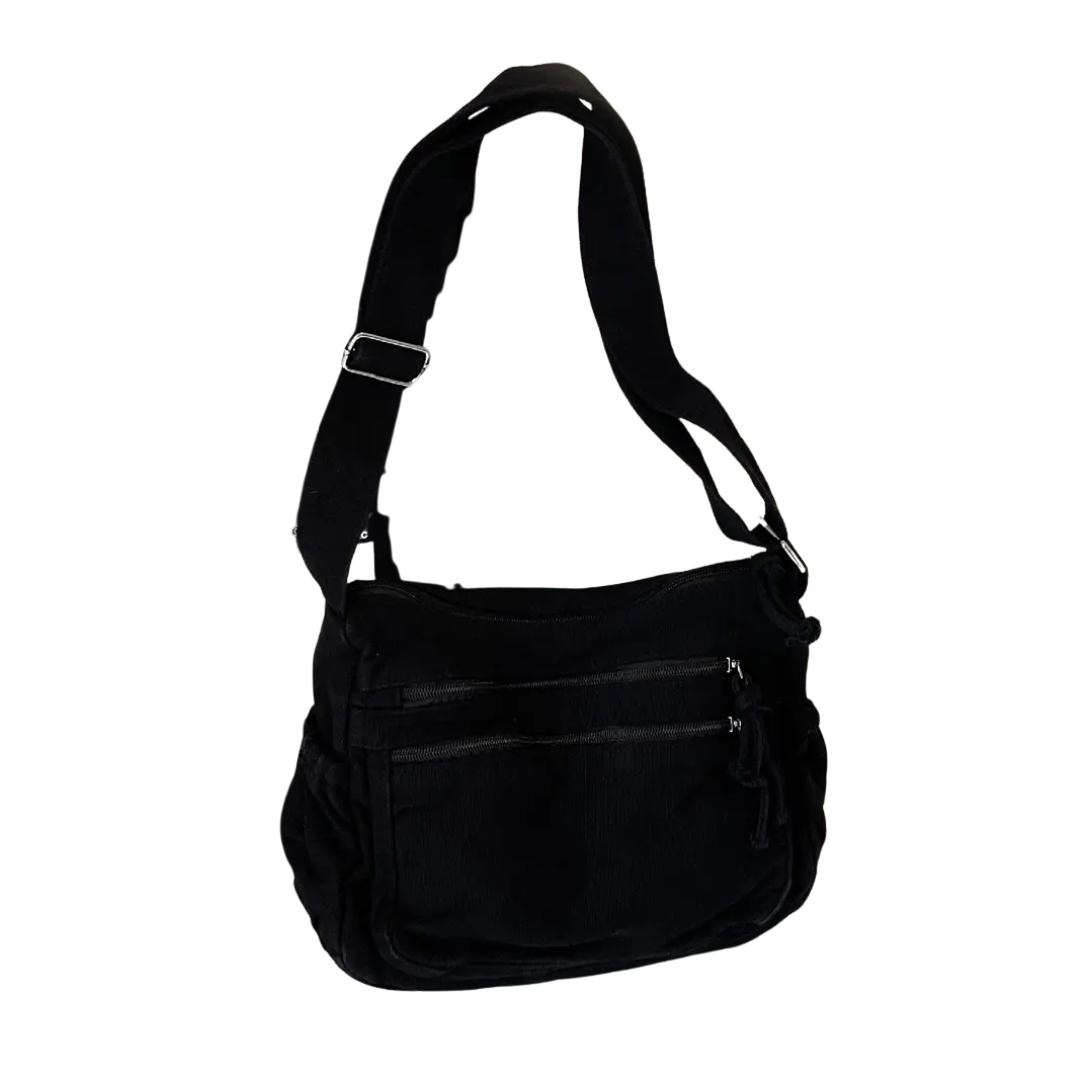 Frankie™ | Retro meerdere vakken canvas crossbody tas