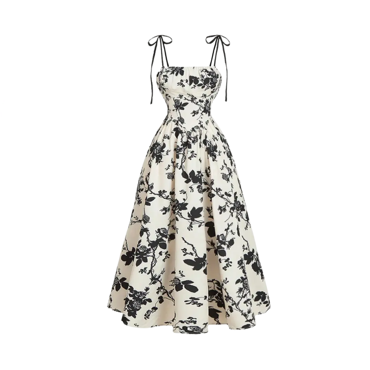 Rosalie™ | French bloemen tie-shoulder cami jurk