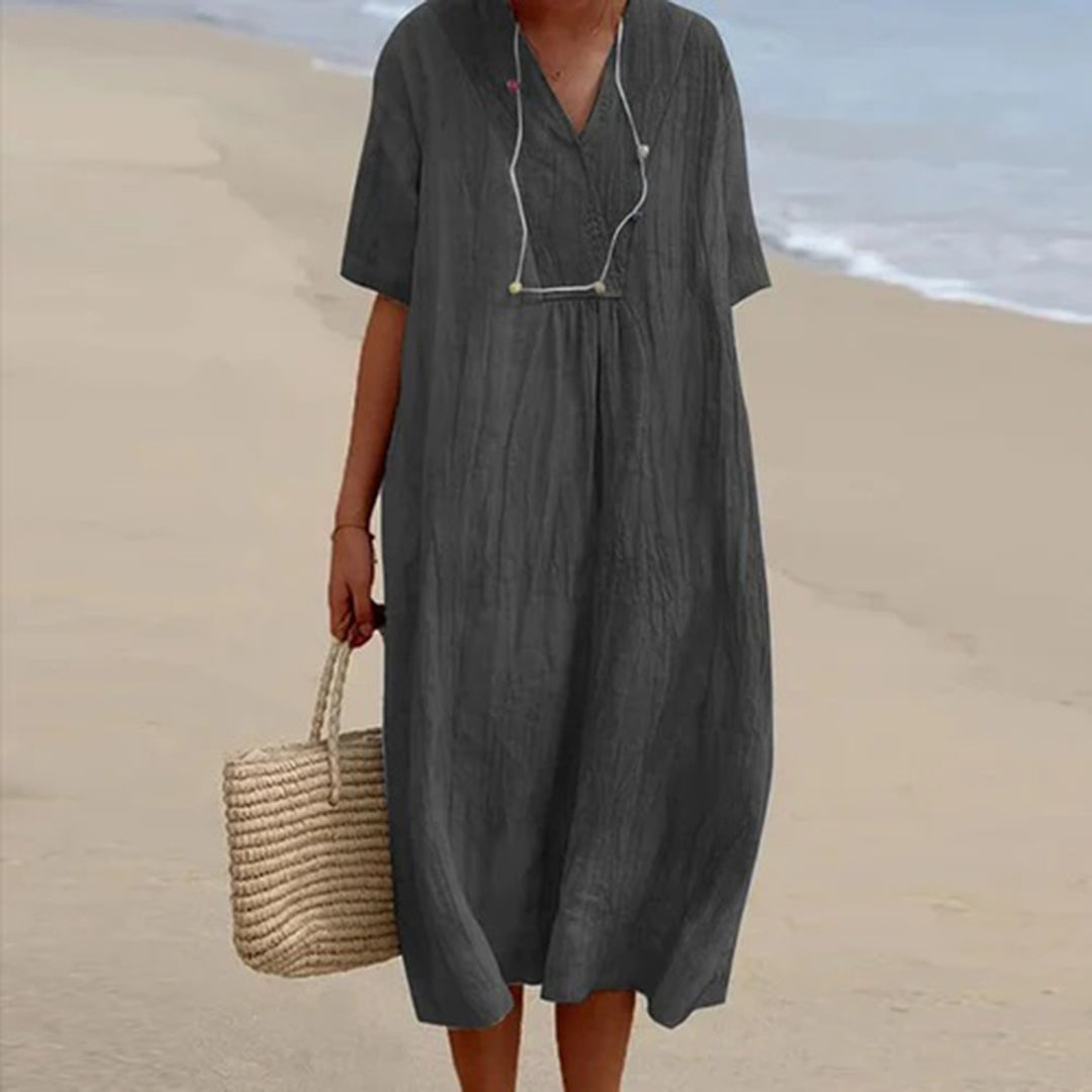 Karina™ | Relaxte fit midi jurk