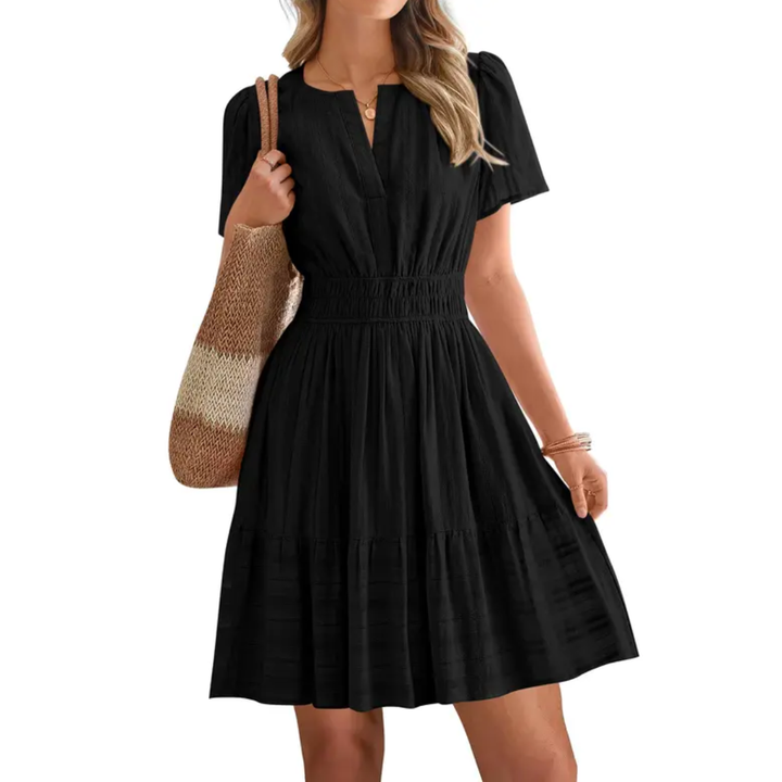 Blossom™ | Boho V-hals mini jurk