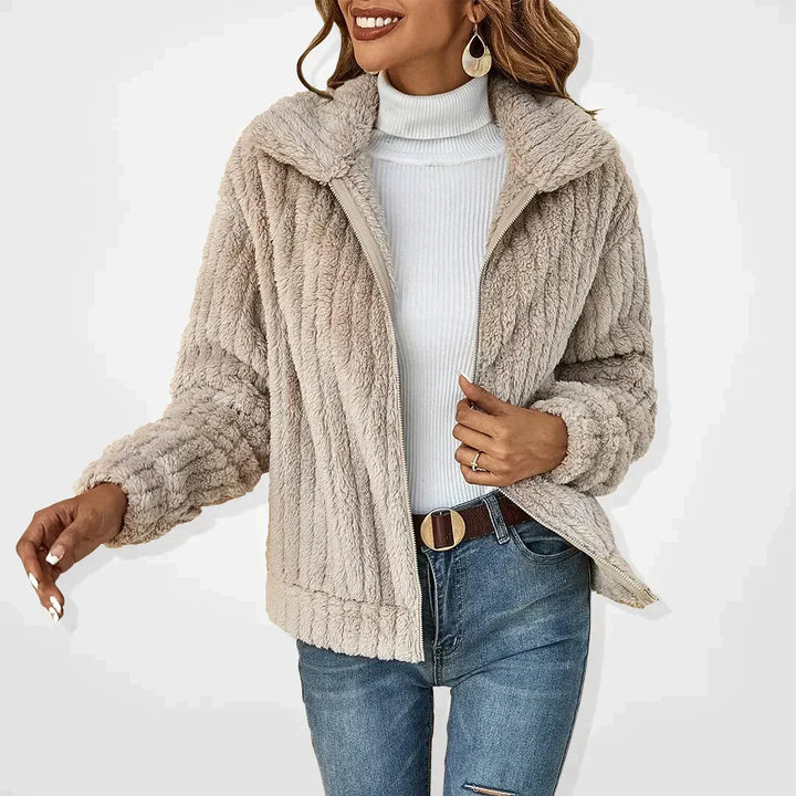 Genevieve™ | Stijlvolle sherpa jas