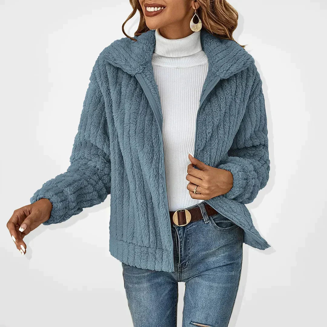 Genevieve™ | Stijlvolle sherpa jas