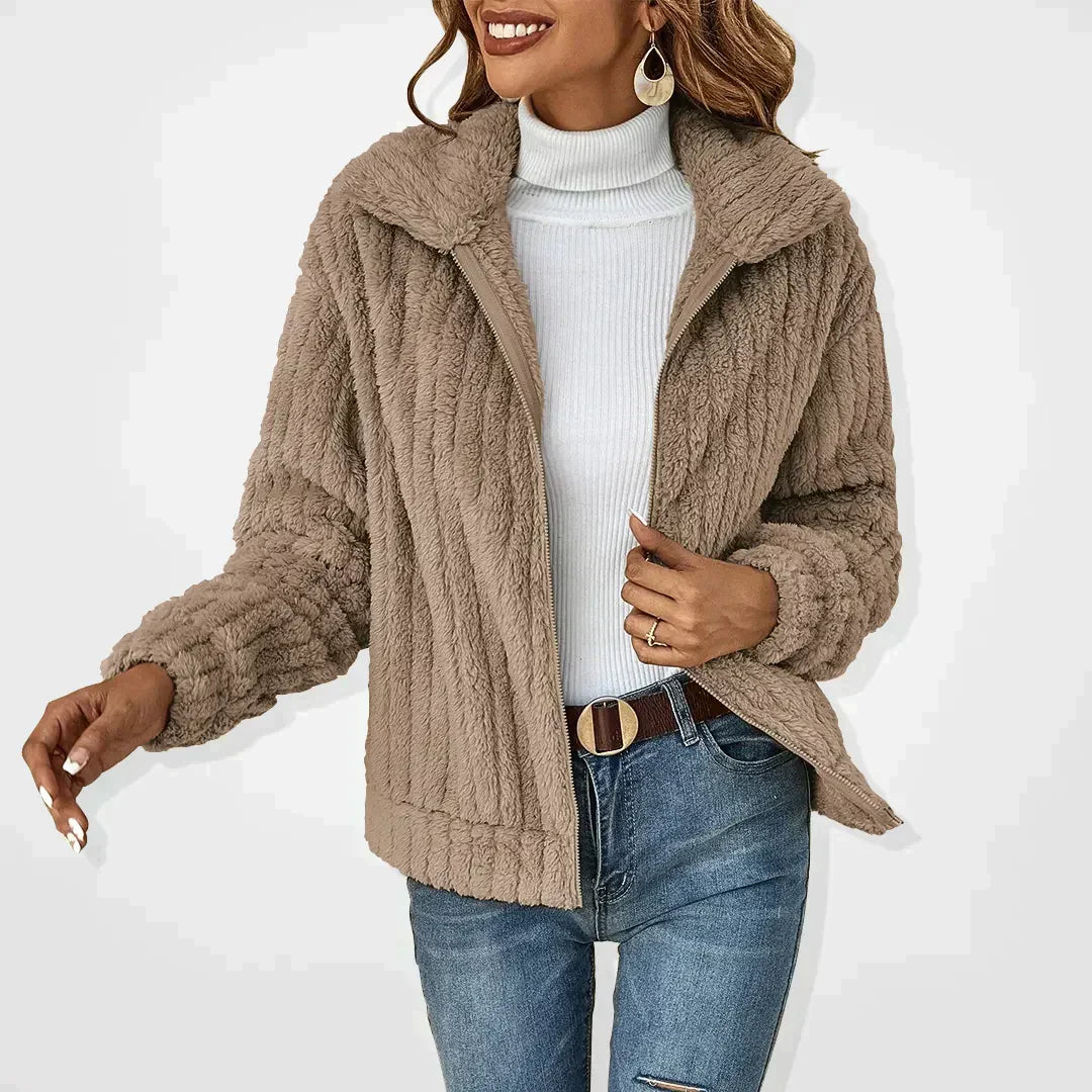 Genevieve™ | Stijlvolle sherpa jas