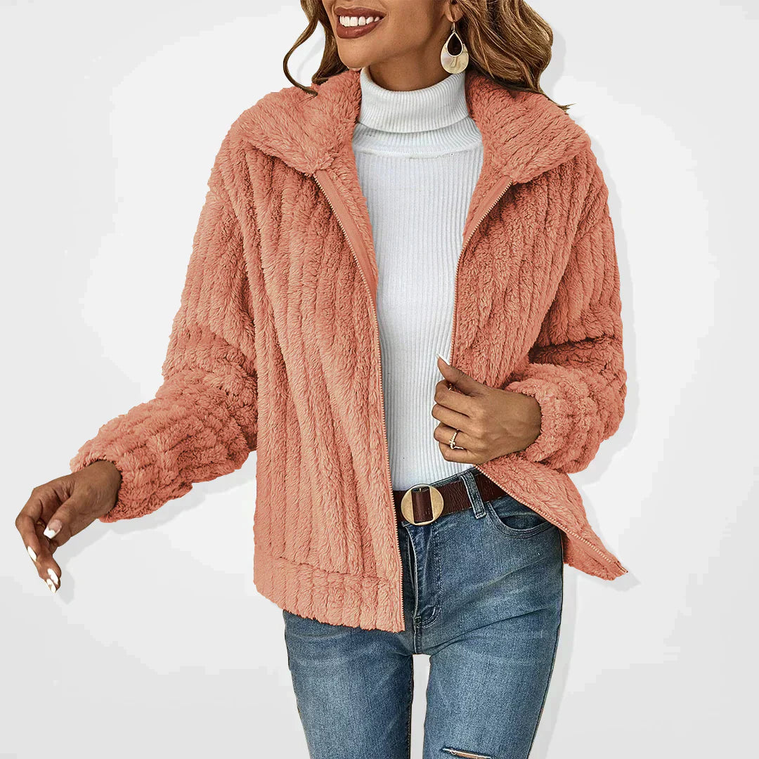 Genevieve™ | Stijlvolle sherpa jas