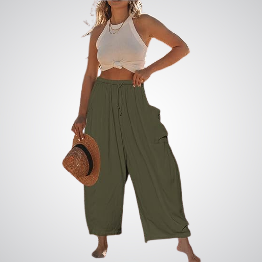 Lynna™ | Wide-leg comfort broek