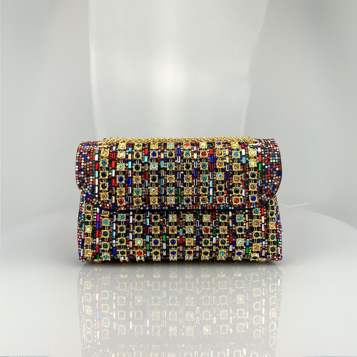 Laviera™ | Chique chain colored diamond schoudertas