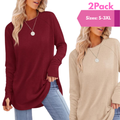 Zarita™ | Cozy lange mouwen tunic shirt with thumb hole