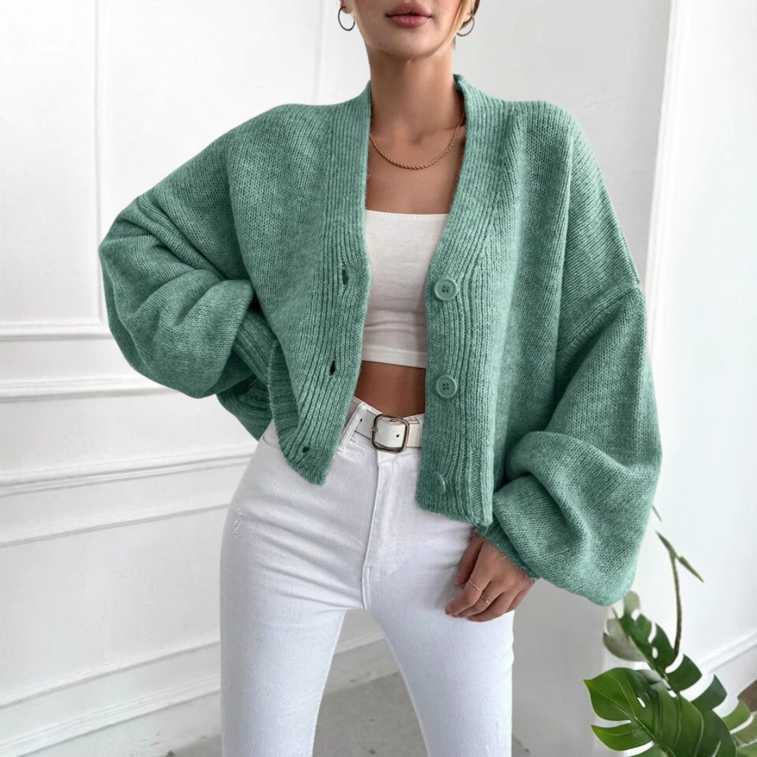 Bulak™ | Casual crop lantern sleeve vest