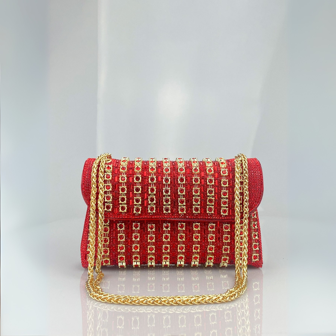 Laviera™ | Chique chain colored diamond schoudertas