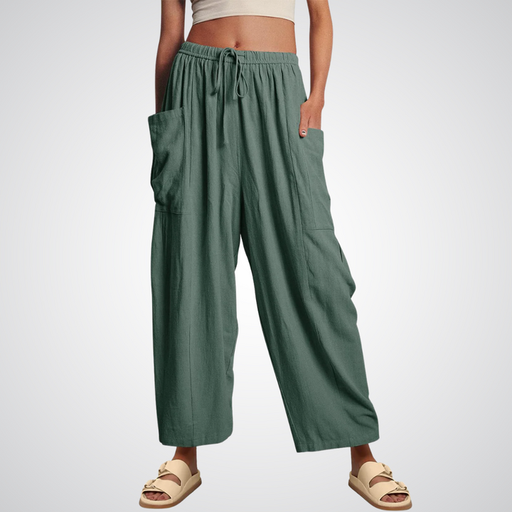 Lynna™ | Wide-leg comfort broek