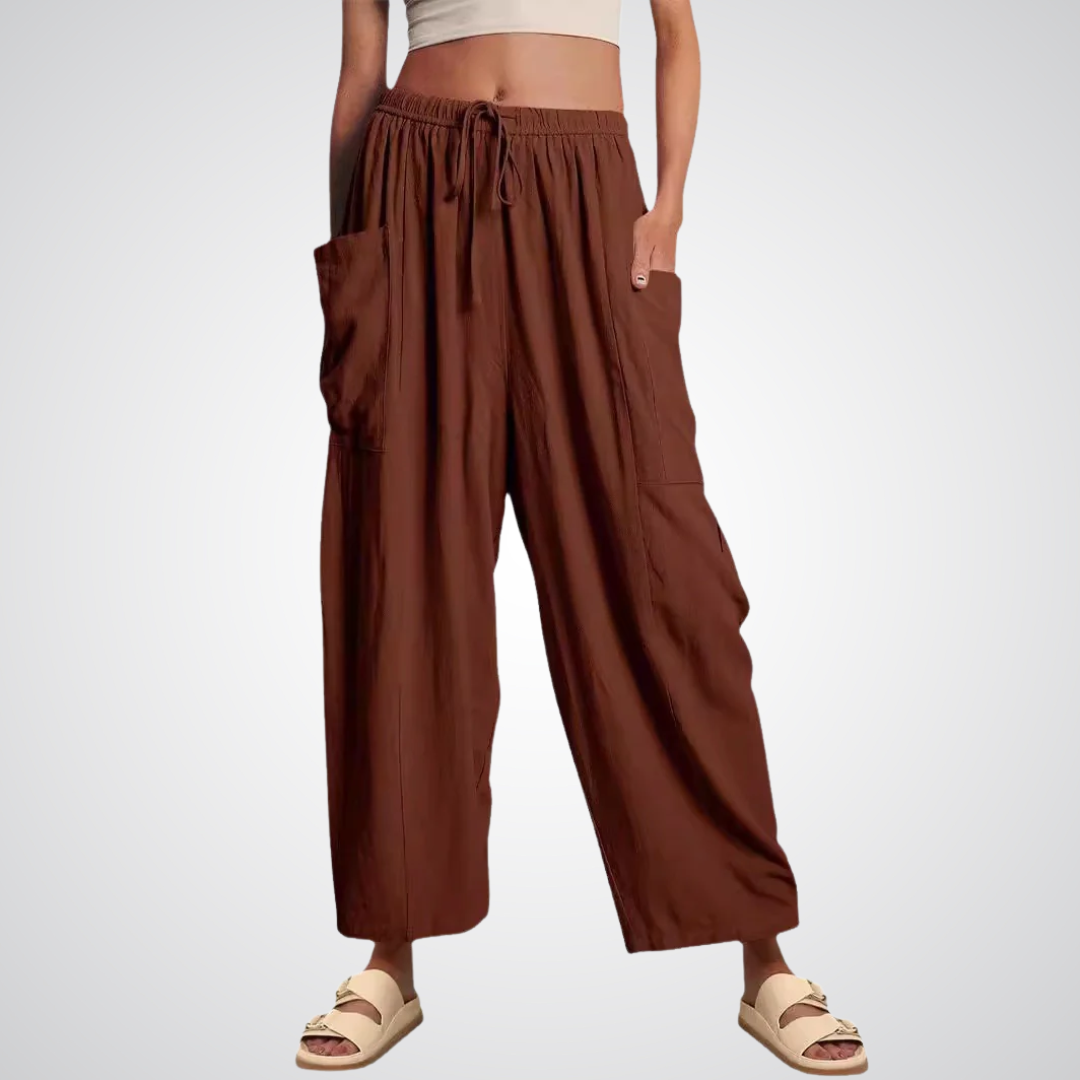 Lynna™ | Wide-leg comfort broek