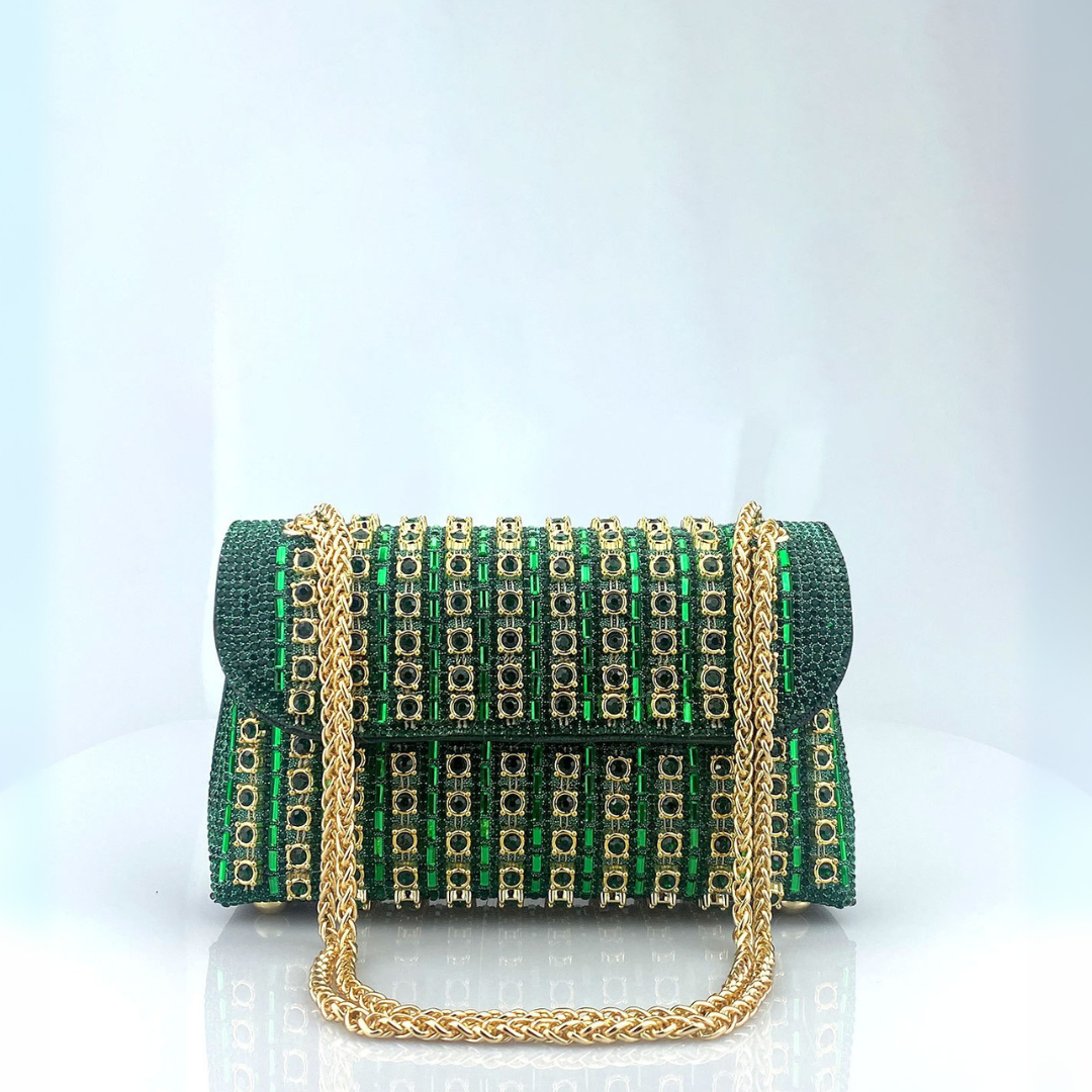 Laviera™ | Chique chain colored diamond schoudertas
