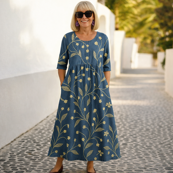 Isolena | Effortless comfort midi jurk