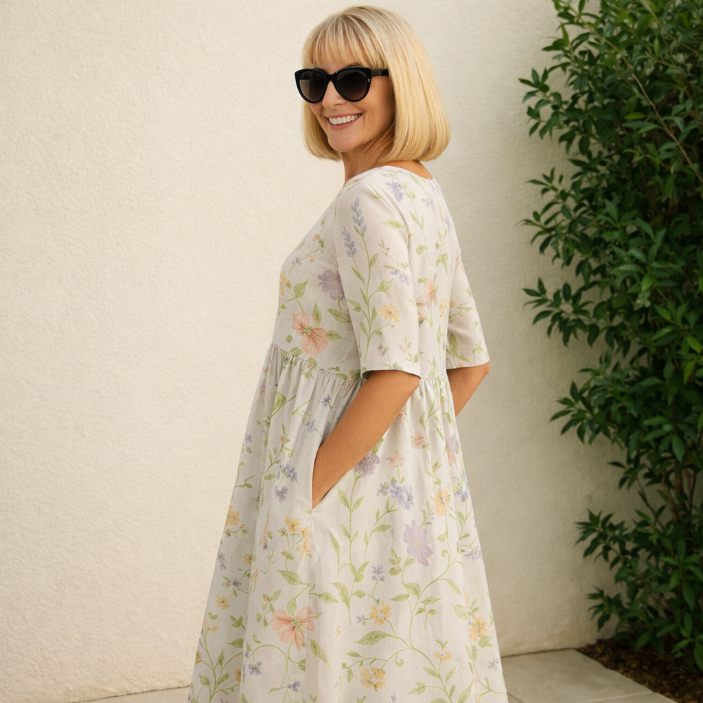Isolena | Effortless comfort midi jurk