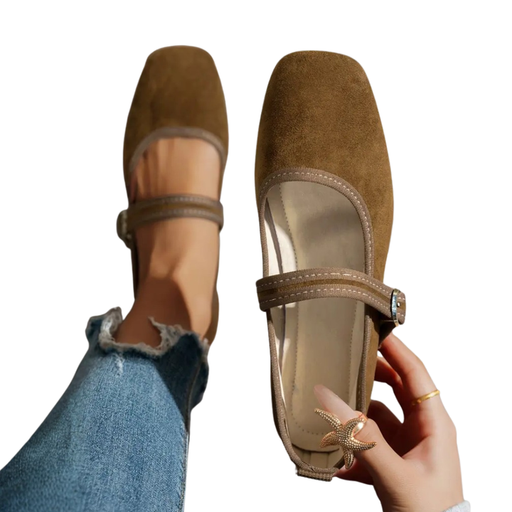 Cecile™ | Vintage vierkante neus mary jane schoenen