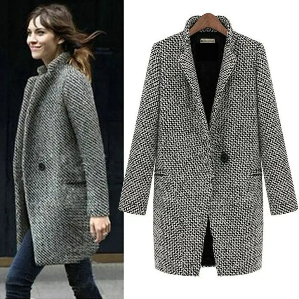 Amara™ | Long wool jas