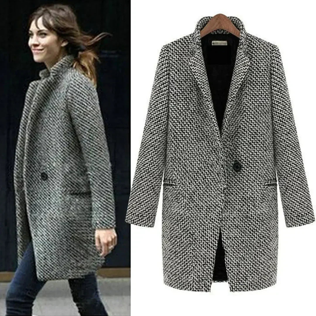 Amara™ | Long wool jas