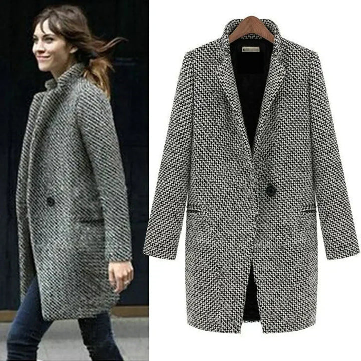 Amara™ | Long wool jas