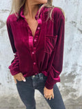 Dahlia™ | Zachte velvet shirt