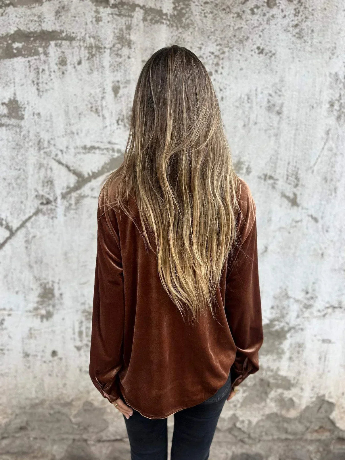 Dahlia™ | Zachte velvet shirt