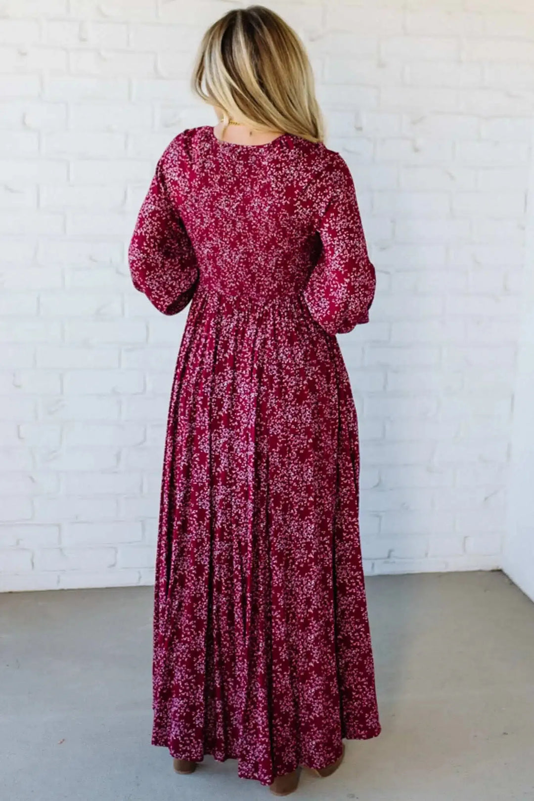 Carissia | Lange mouwen maxi jurk