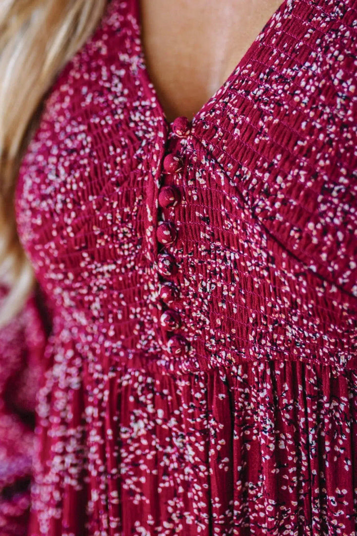 Carissia | Lange mouwen maxi jurk