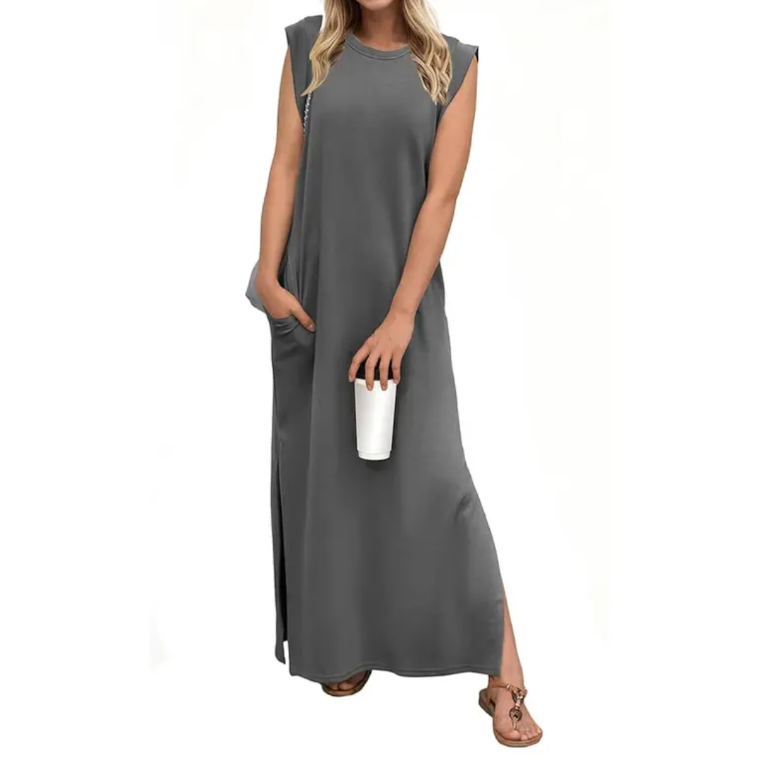 Lydia™ | Breezy split pocket maxi jurk