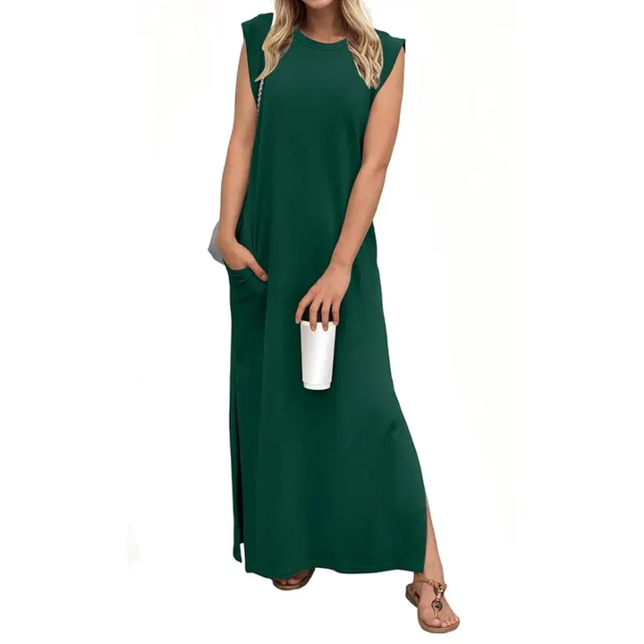 Lydia™ | Breezy split pocket maxi jurk
