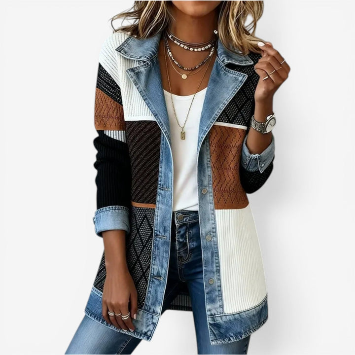 Liv | Tussenjas Met Denim Details