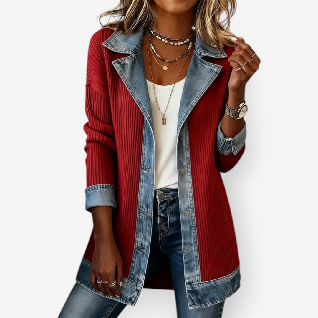 Liv | Tussenjas Met Denim Details