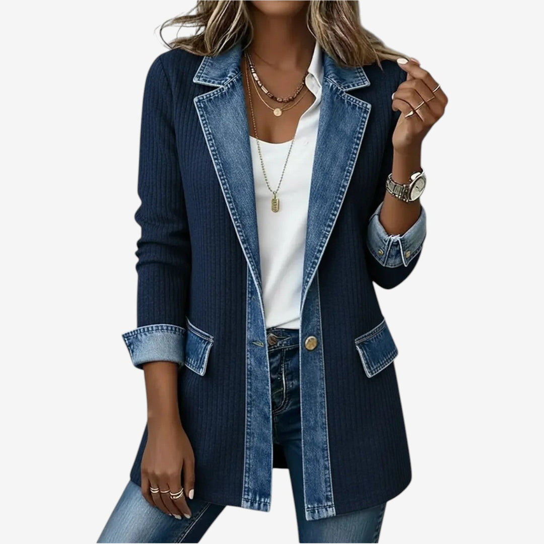 Liv | Tussenjas Met Denim Details