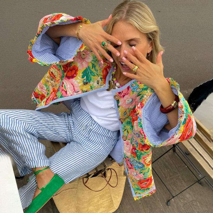Nicole™ | Trendy met print jas