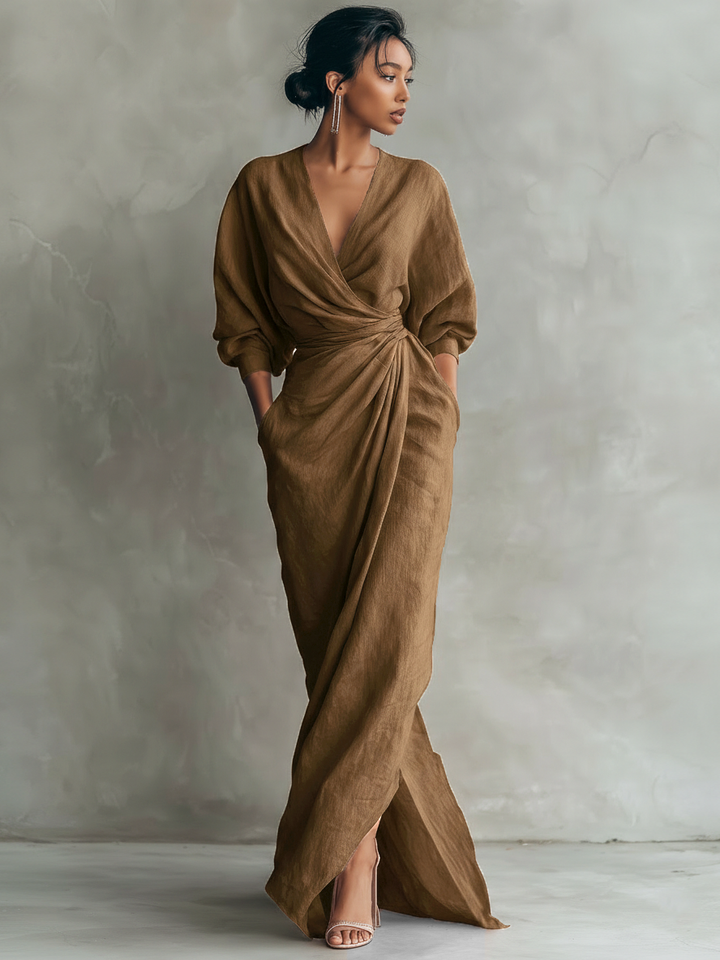 Rosie | Elegante maxi jurk met V-hals