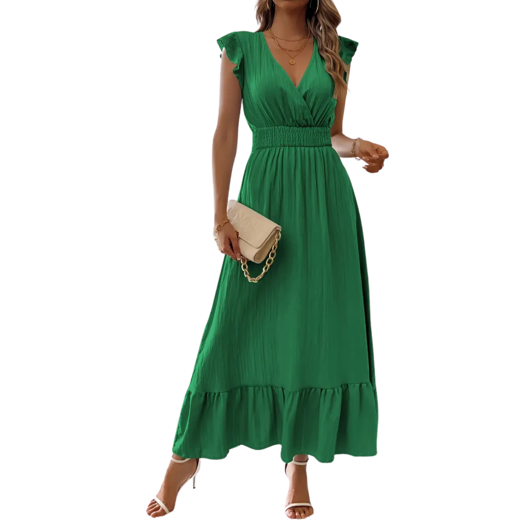 Velara™ | Shirred V-hals zomerjurk