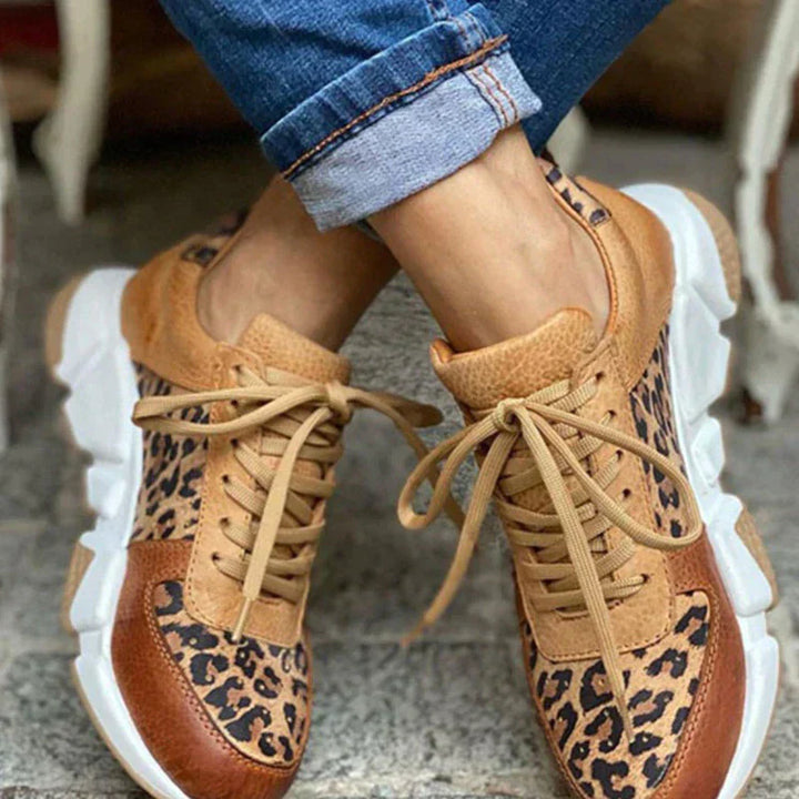 Ember | Comfortabele leopard sneakers