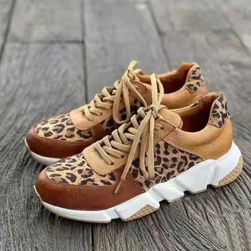 Ember | Comfortabele leopard sneakers