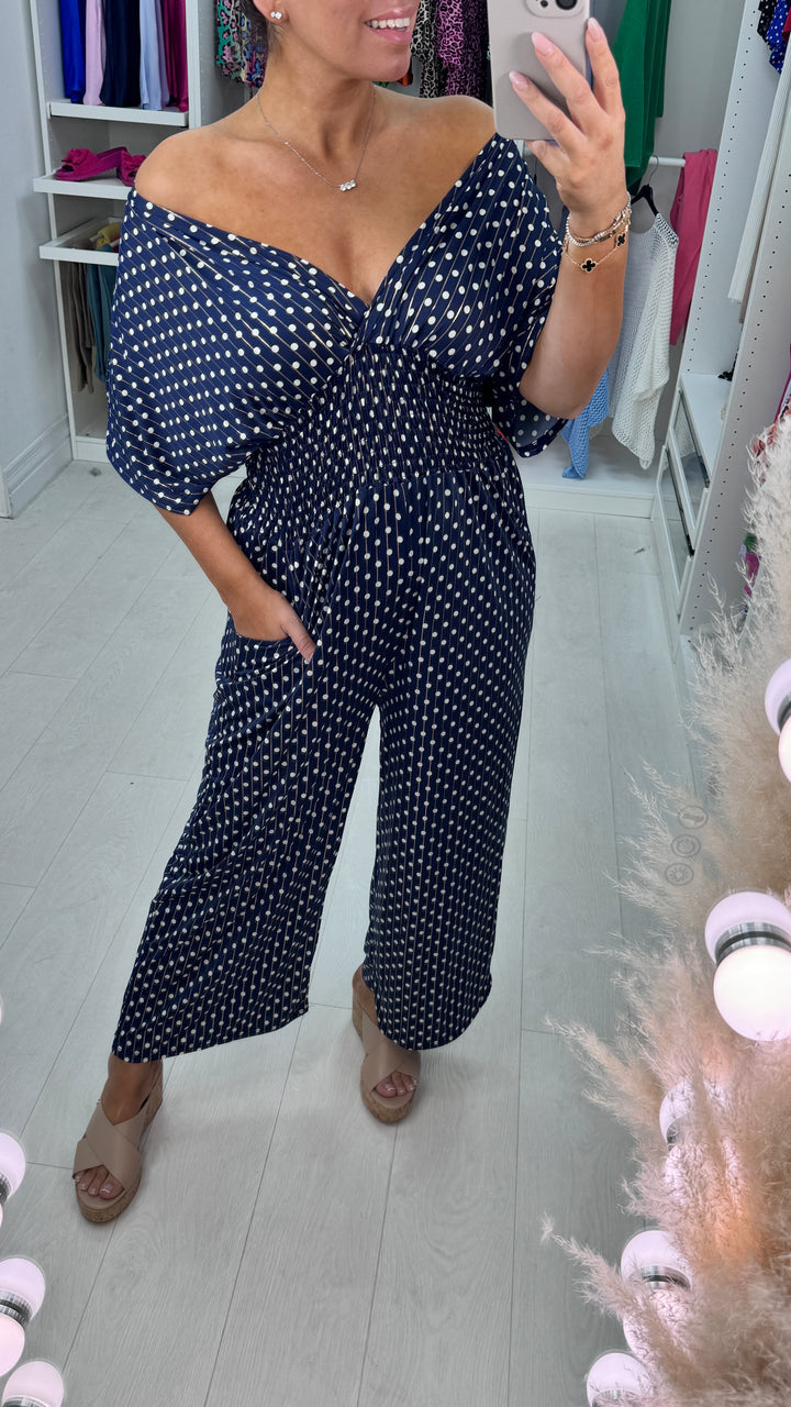 Veloria | Polka dot jumpsuit