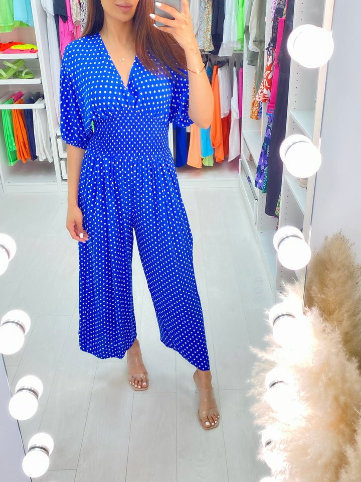 Veloria | Polka dot jumpsuit