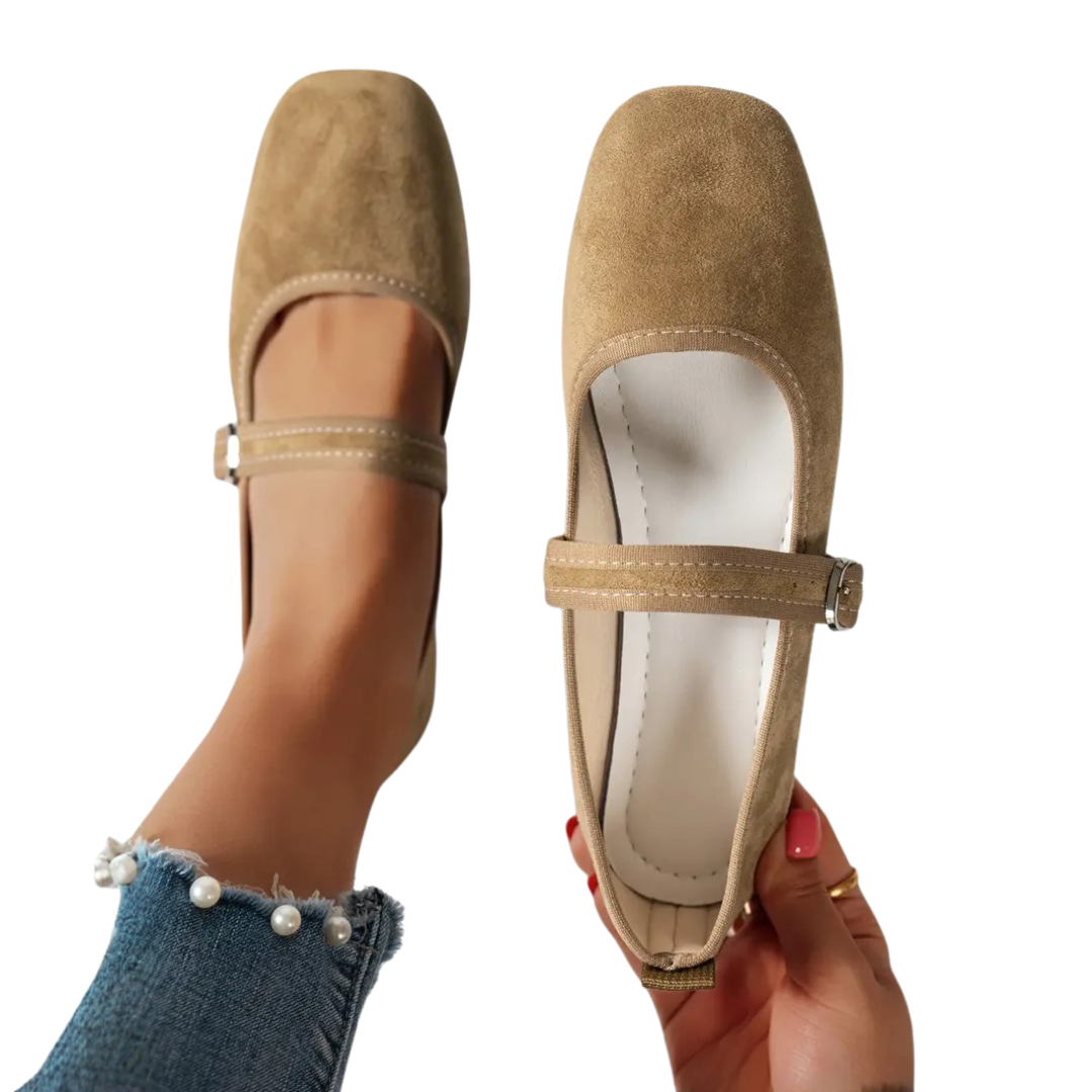 Cecile™ | Vintage vierkante neus mary jane schoenen