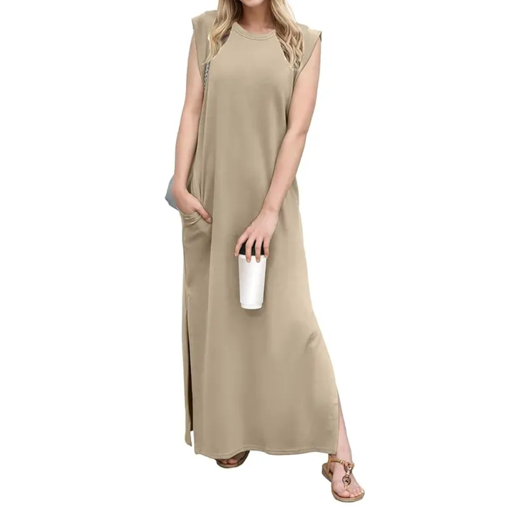 Lydia™ | Breezy split pocket maxi jurk