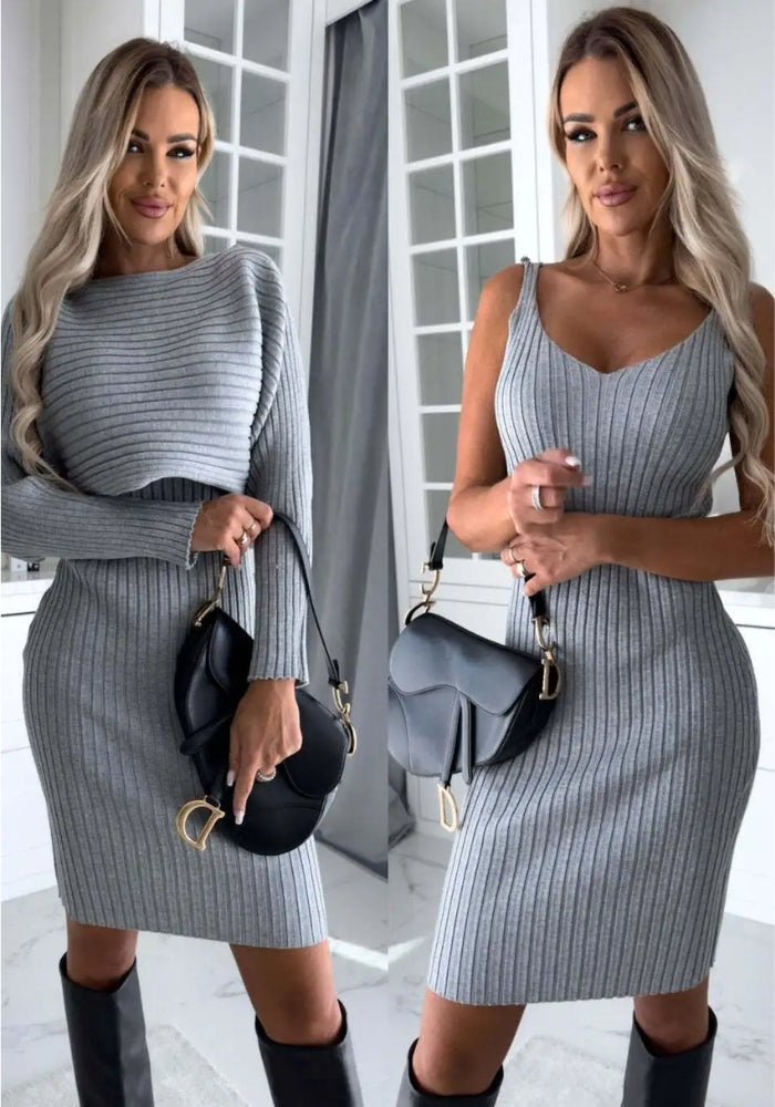 Larissa™ | Ribbed knit tweedelige set