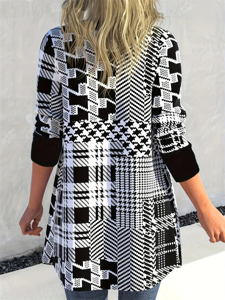 Leona™ | Stijlvol vest met geometrische print