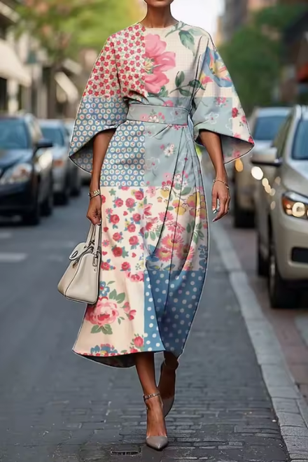 Fioralisse | Bloemen midi jurk