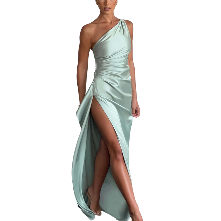 Amber™ | Sophisticated one shoulder maxi jurk