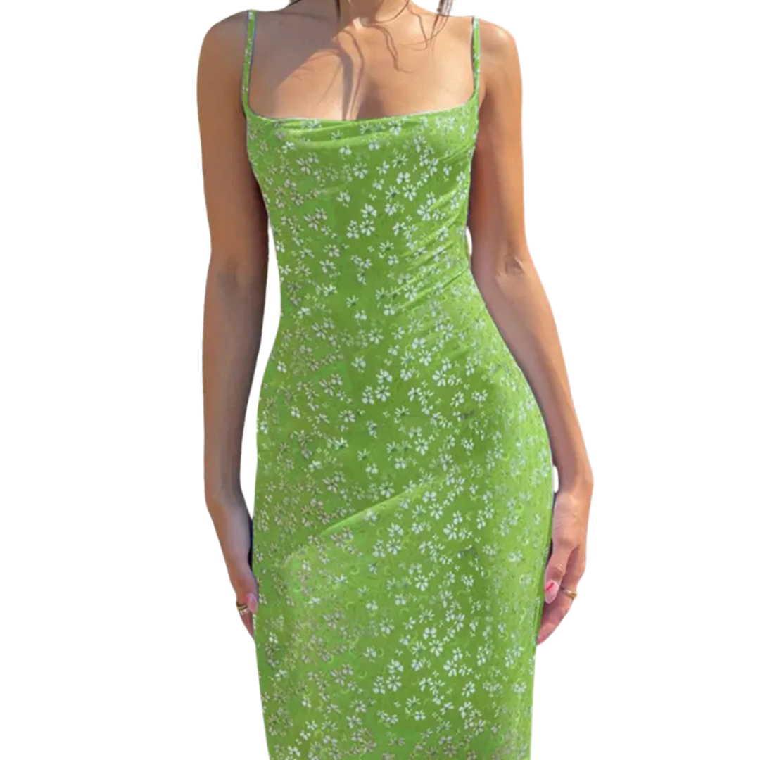 Briella™ | Bloemen backless boho cami jurk