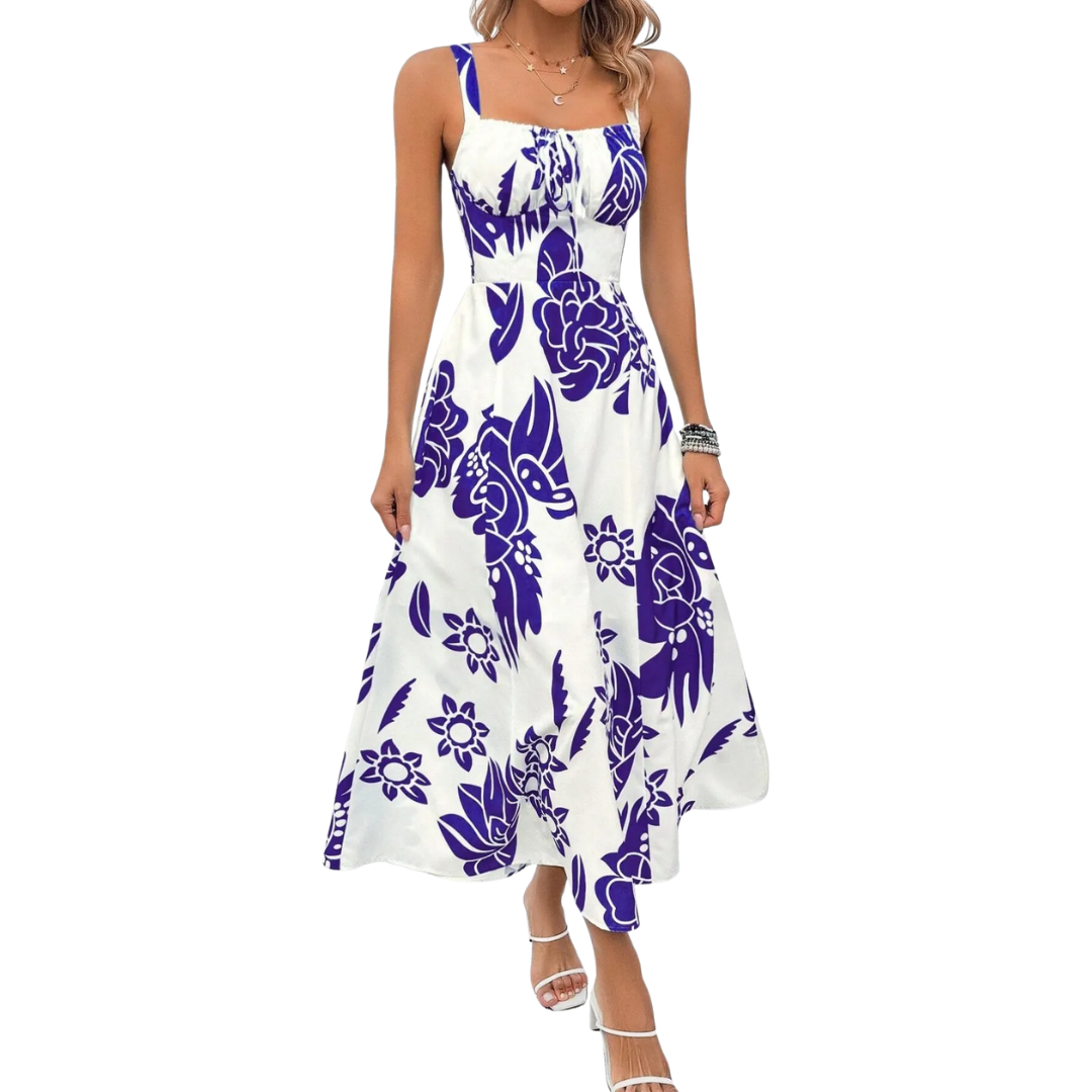 Celina™ | Romantic bloemen ruched sundress