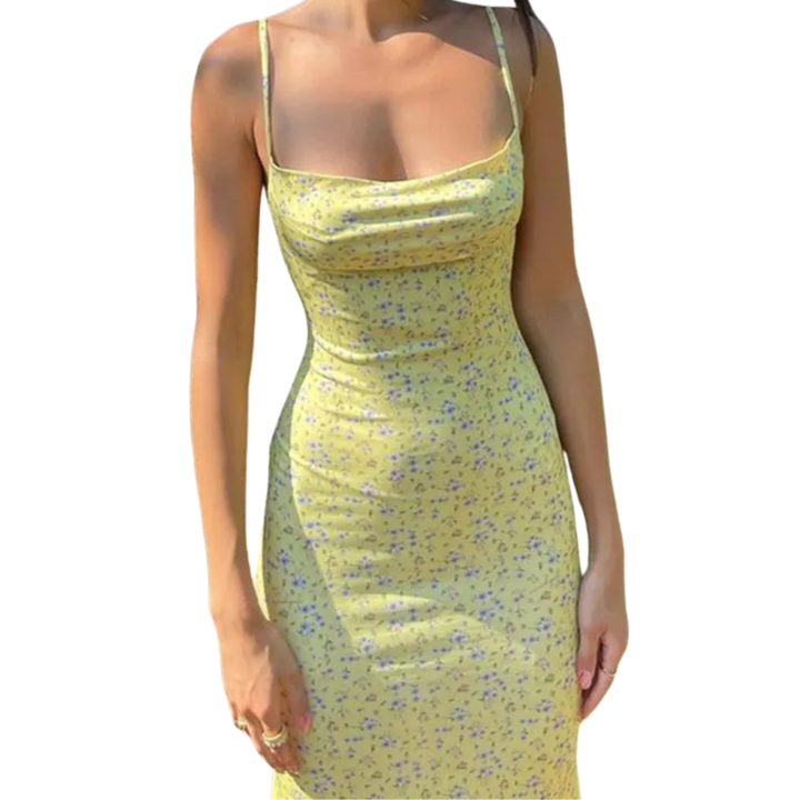 Briella™ | Bloemen backless boho cami jurk